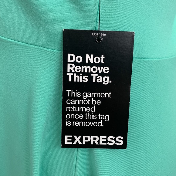 Express Large Teal Dress - Picture 3 of 6